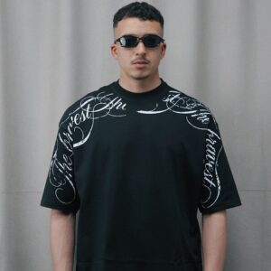 SHOLDER PRINT T-SHIRT