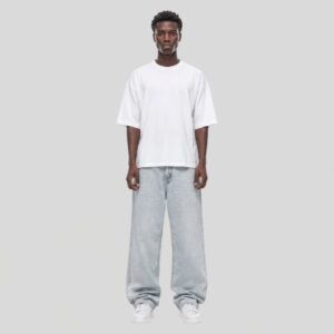 Gray bagy jeans