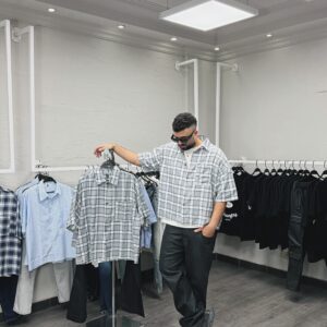 PLAID GRAY SHIRT