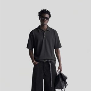 BLACK POLO T-SHIRT