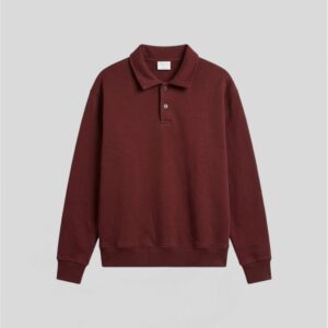 BURGUNDY POLO SWEATSHIRT