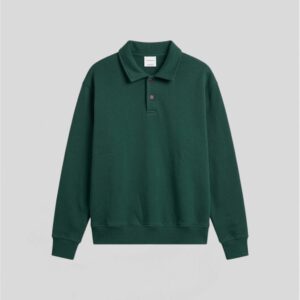 GREEN POLO SWEATSHIRT