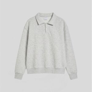 GRAY POLO SWEATSHIRT