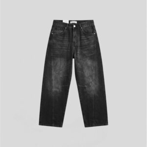 BLACK JEANS BALLOON FIT
